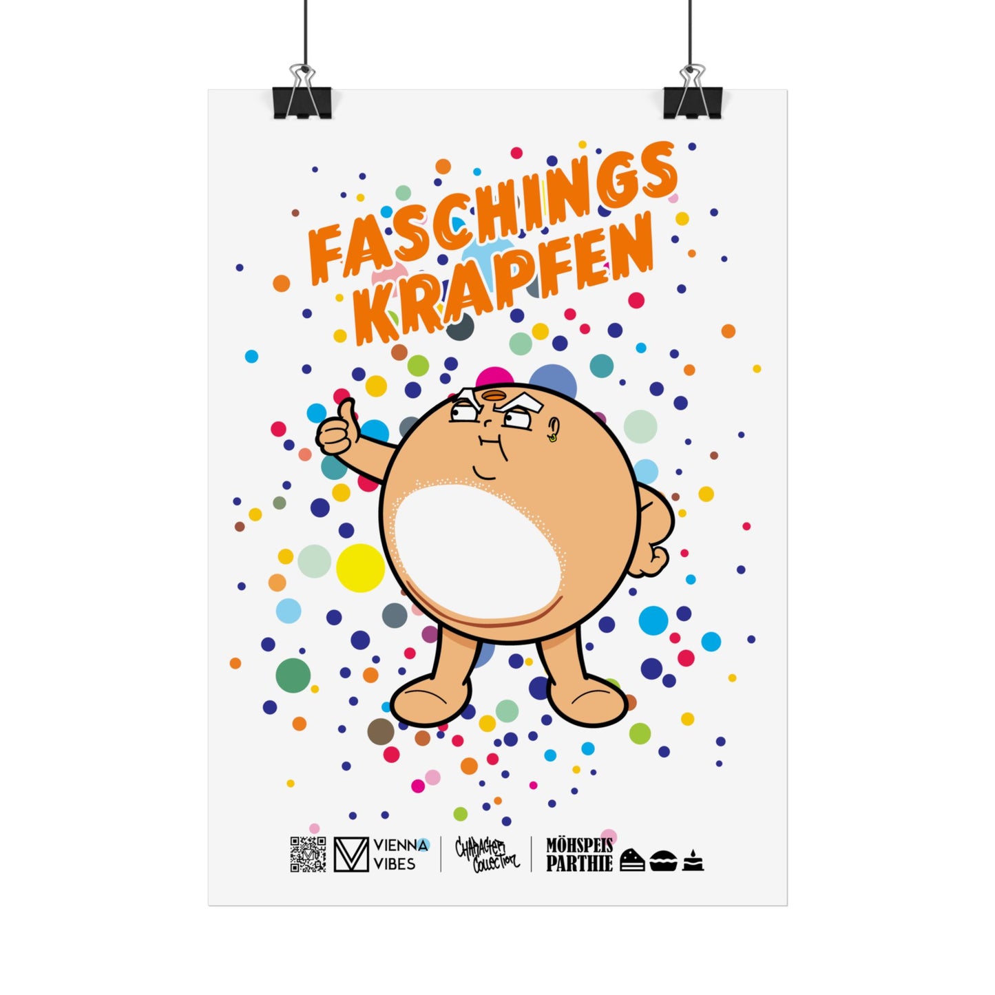 Faschingskrapfen Art-Print