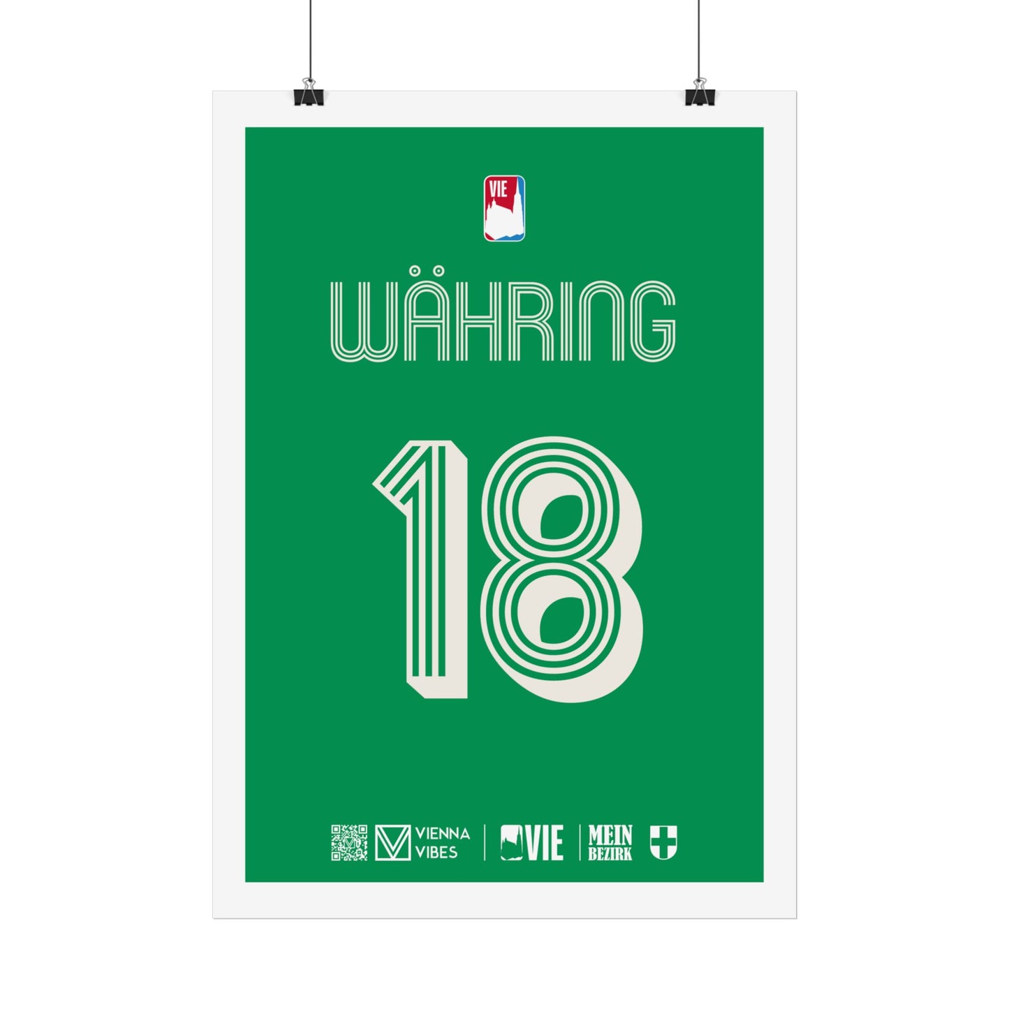 18 - Team Währing - Trikot Art Print