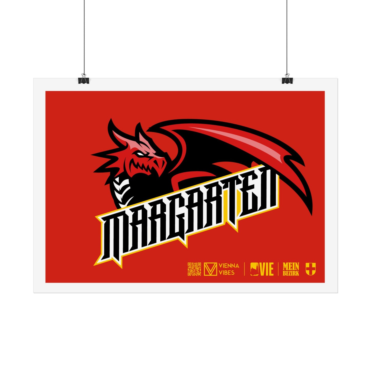 05 - Team Margareten Schriftzug Art Print