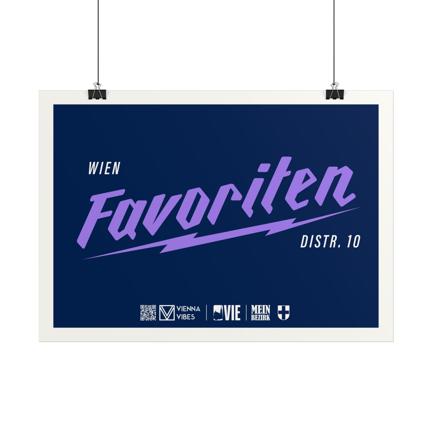 10 - Team Favoriten Schriftzug Art Print