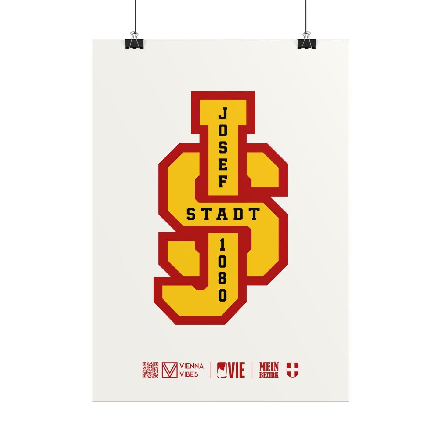 08 - Team Josefstadt Monogramm Art Print