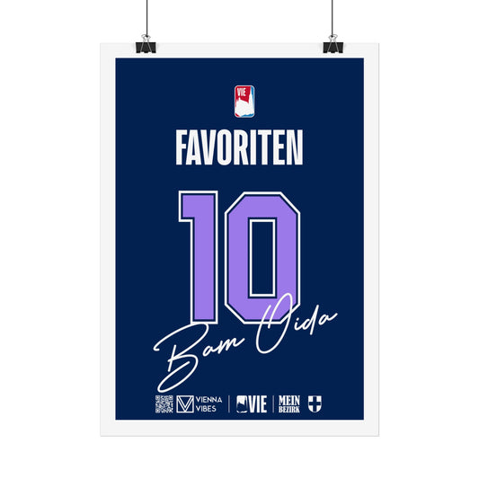 10 - Team Favoriten - Trikot Art Print