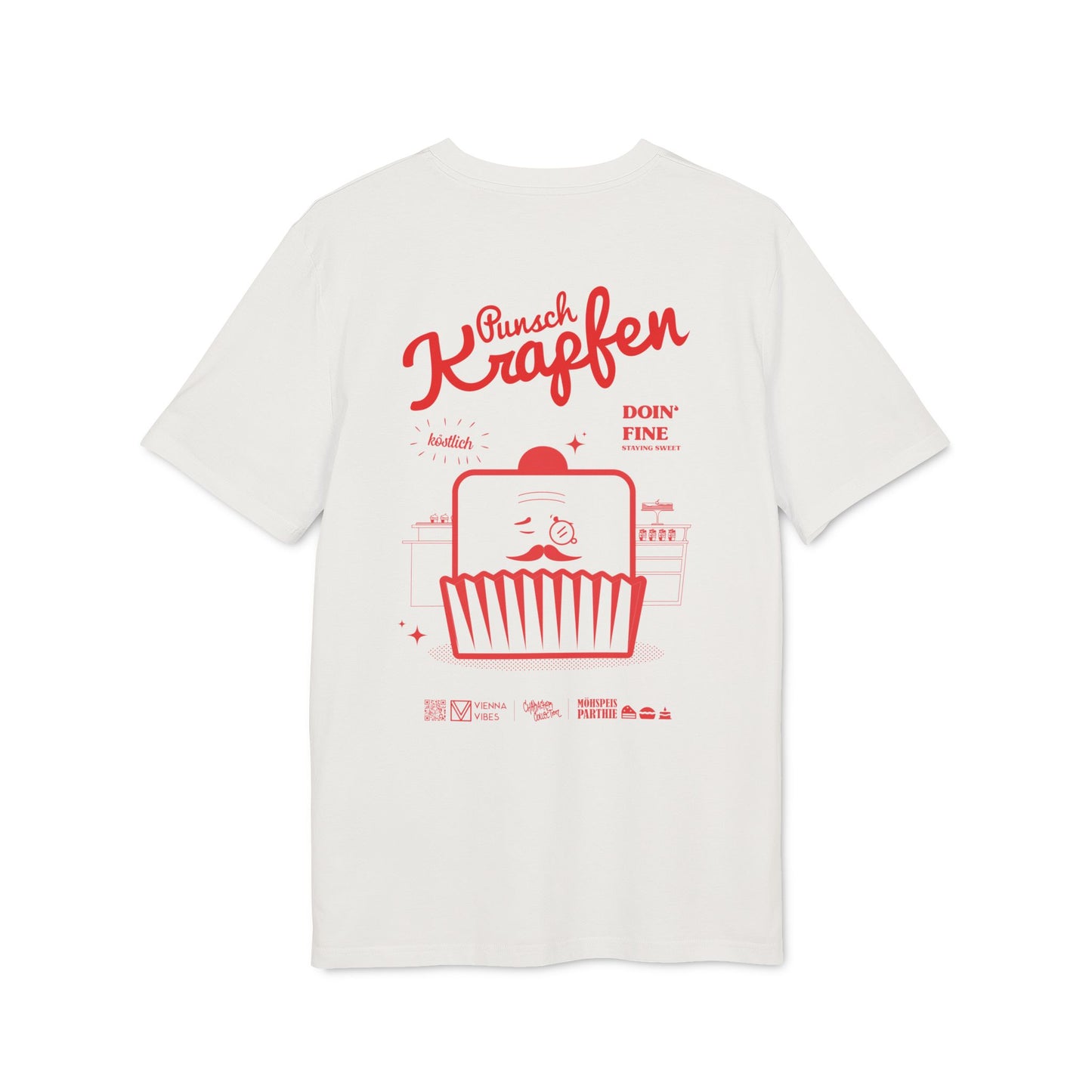 Punschkrapfen T-Shirt – Wiener Charme im Vintage-Design