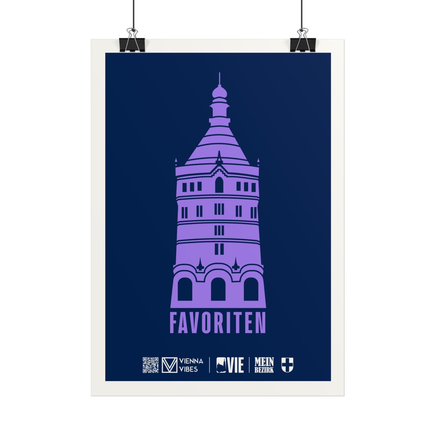 10 - Team Favoriten Bezirks-Maskottchen/Logo Art Print