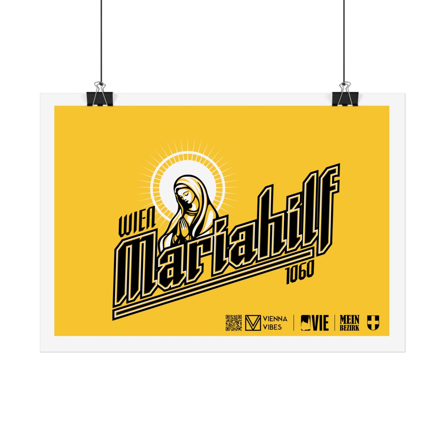 06 - Team Mariahilf Schriftzug Art Print