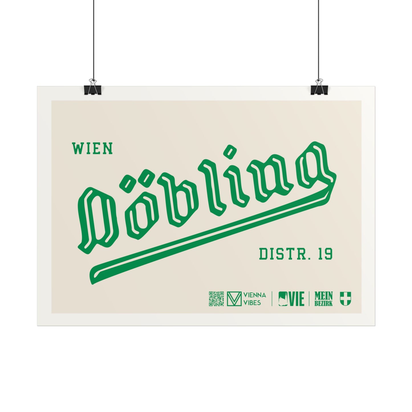 19 - Team Döbling Schriftzug Art Print