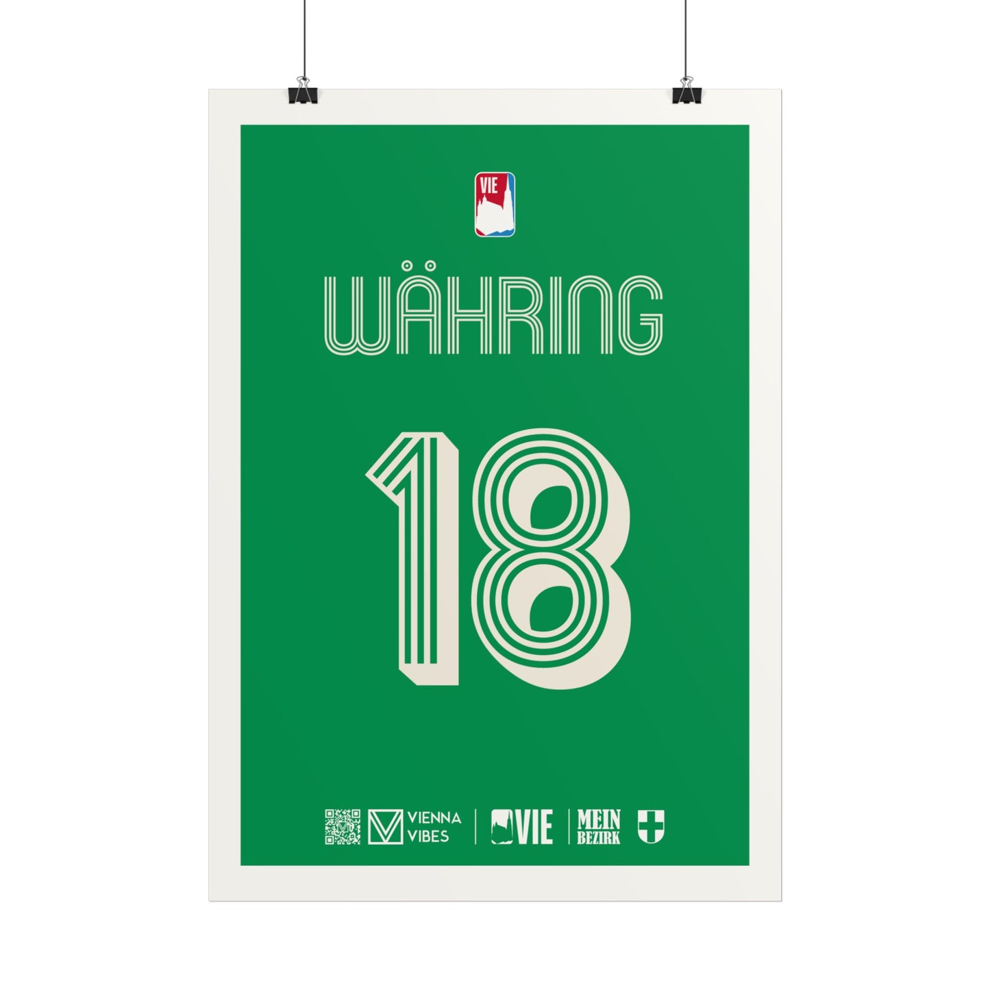 18 - Team Währing - Trikot Art Print