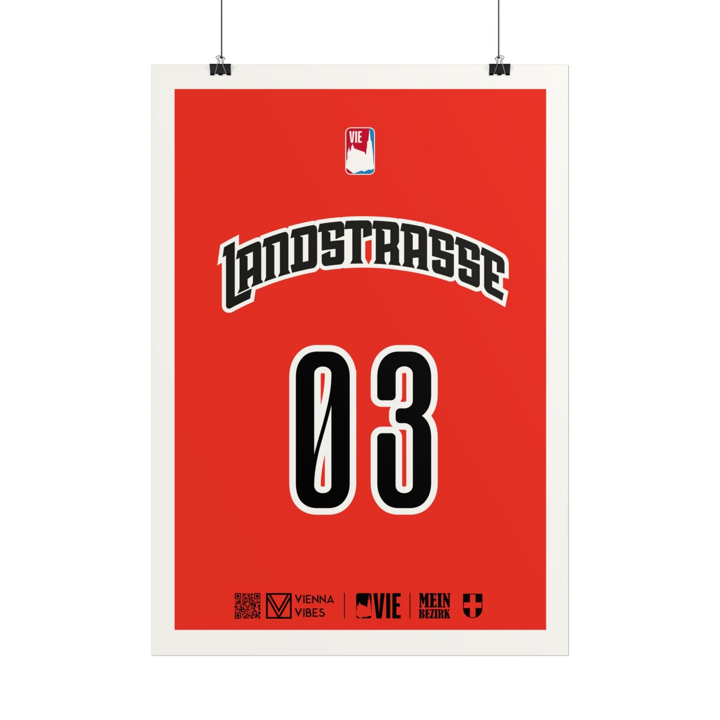 03 - Team Landstraße - Trikot Art Print