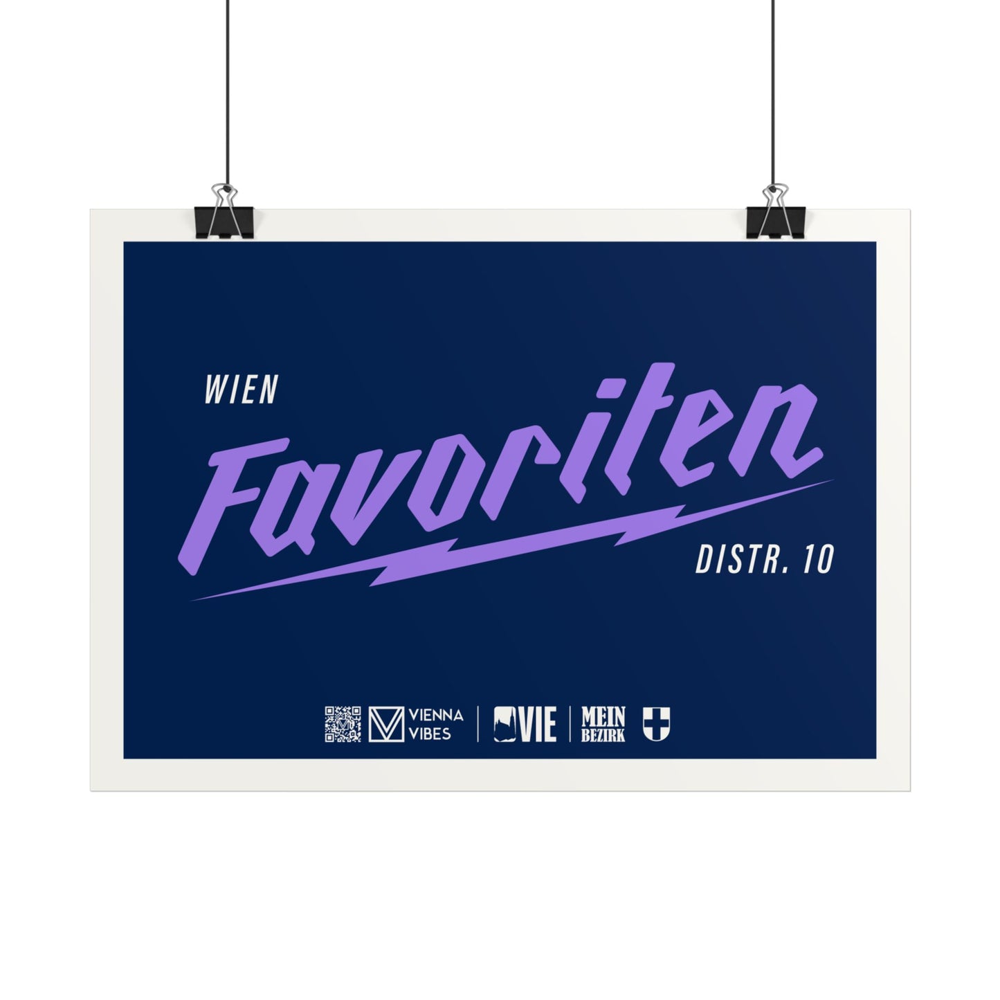 10 - Team Favoriten Schriftzug Art Print