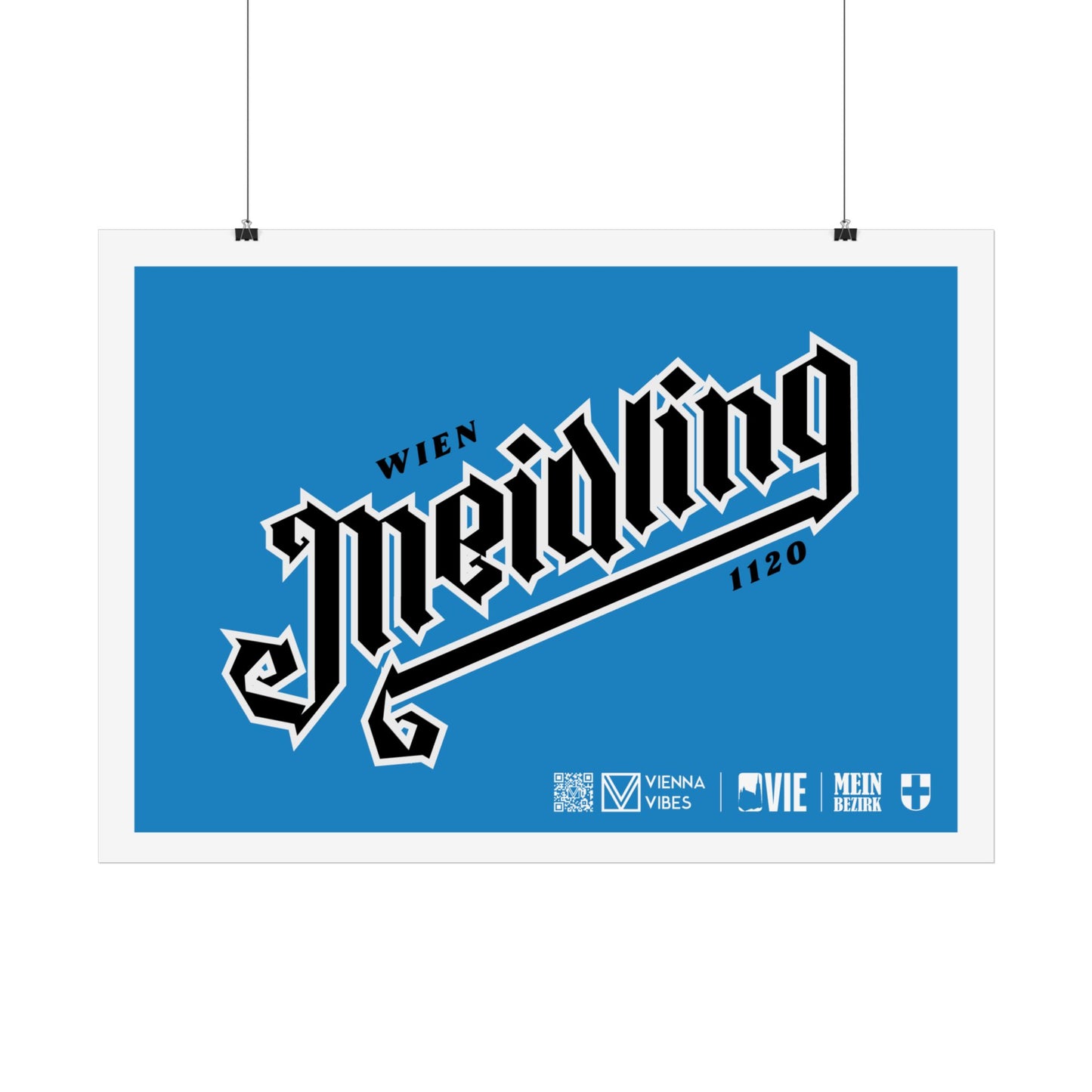 12 - Team Meidling Schriftzug Art Print